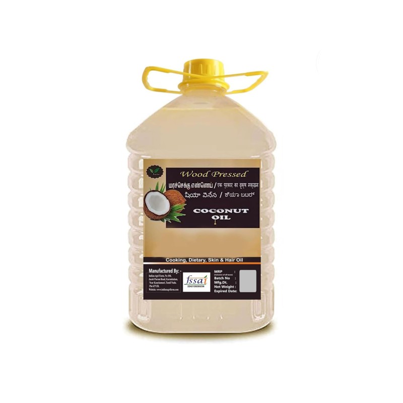Wood/Cold Pressed (Chekku) Coconut Oil - 1 Liter